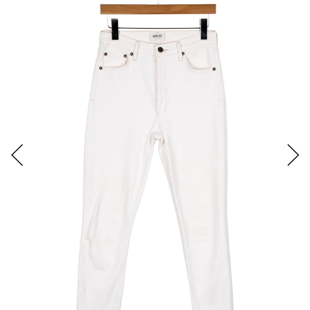 AGOLDE Women's White Jeans